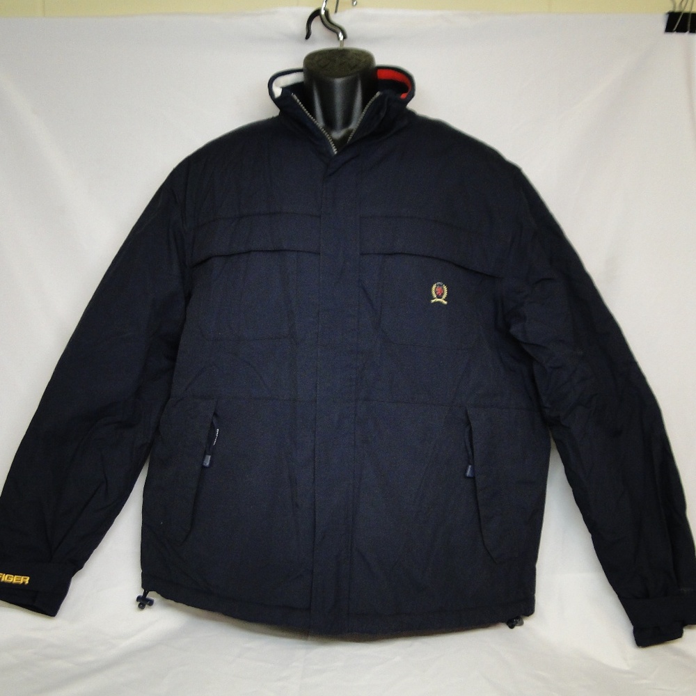 VTG-TOMMY-HILFIGER-Logo-crest-Spell-out Sz Large
